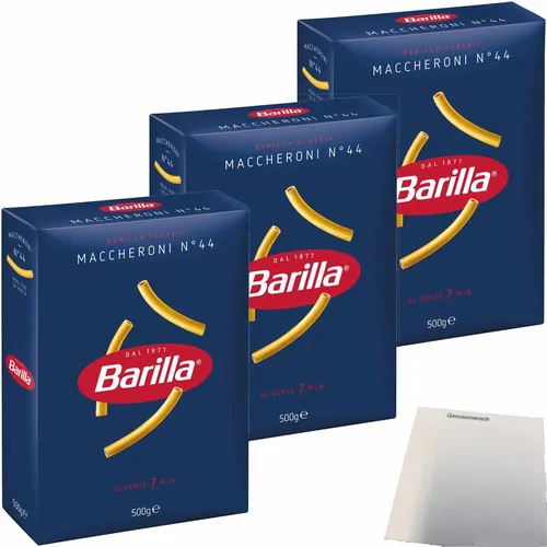 Barilla Pasta Maccheroni 3er Pack 3x500g Packung usy Block