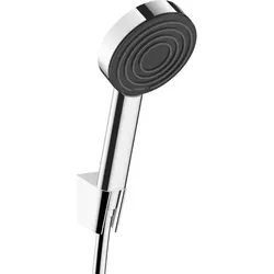 hansgrohe Pulsify S 1jet Brausehalterset 24301000 - Brausegarnituren mit Handbrause und 125cm Brauseschlauch, innovativer PowderRain-Strahl für ein erfrischendes Duscherlebnis und einfache Reinigung dank Quick Clean.