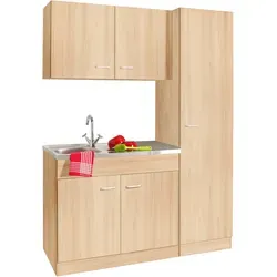 KOCHSTATION Pantryküche KS-Elster 150 cm, beige