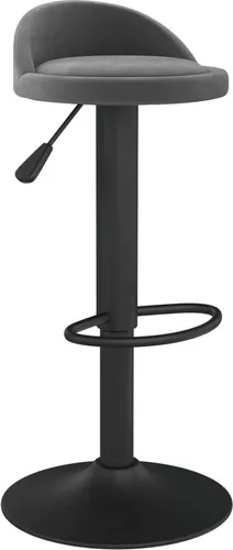 vidaXL Barhocker Dunkelgrau Samt von vidaXL