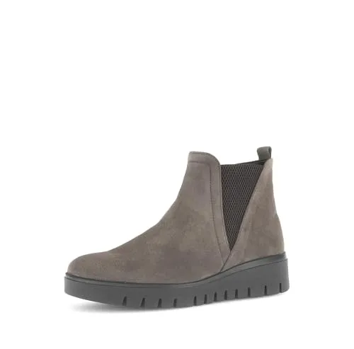 Gabor DAVOS Chelseaboots - Komfortweite H in Braun - Wanderschuhe in Komfortweite H, ideal für breitere Füße. Mit wärmendem Innenmaterial und praktischem Reißverschluss für einfachen Einstieg.