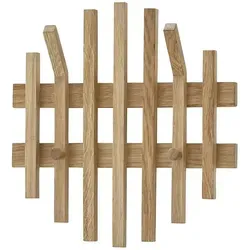 Linea Natura Garderobenpaneel BANTRY - Zeitloses Design für Ihren Flur - Garderobenpaneel BANTRY von Linea Natura: Massivholz, elegant und funktional. Mit 4 Haken und 7 Leisten für optimale Aufbewahrung, ideal für einen organisierten Eingangsbereich.