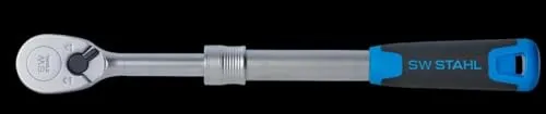 SW-Stahl Umschaltknarre, 1/2', High Torque, 1.075 Nm, Teleskopauszug