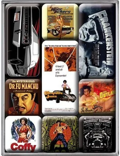 Nostalgic-Art - 9tlg. Kühlschrank-Magnetset - Movie-Art Style