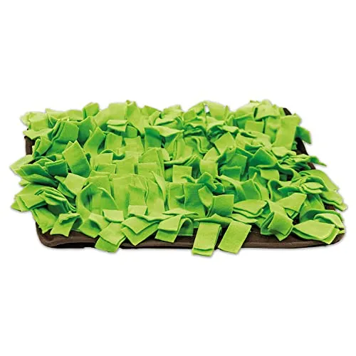Schecker Schnüffelwiese für Hunde - Schnüffelteppich 50 x 50 cm - Waschmaschinenfester Schnüffelteppich mit Anti-Rutsch-Belag für spannende Beschäftigung. Ideal für Hunde jeder Größe, fördert die Sinne und sorgt für lange Spielstunden.
