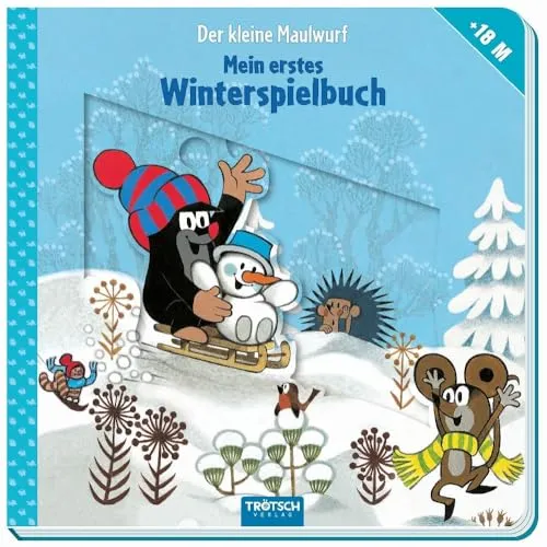 TRÖTSCH - Der kleine Maulwurf - Winterspielbuch ab 18 Monaten: Mit vielen Schiebe- und Spielelementen