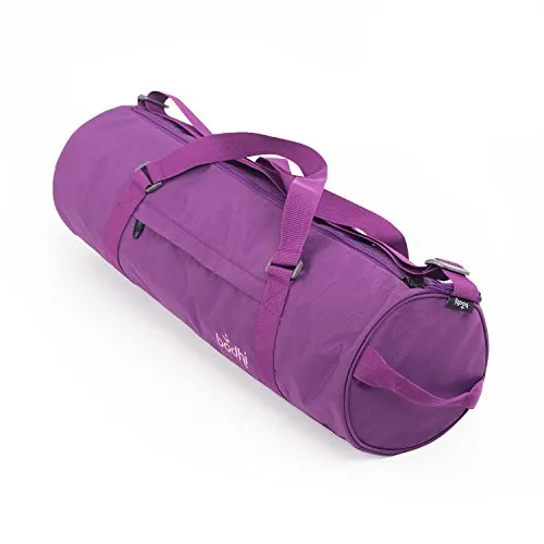 Bodhi Yogatasche ASANA City Bag - geräumige Yogamattentasche in Aubergine - Taschen für Yogamatten: Großzügiger Stauraum für Deine Yogamatte und Zubehör, spritzwasserfest und ideal für die Stadt.