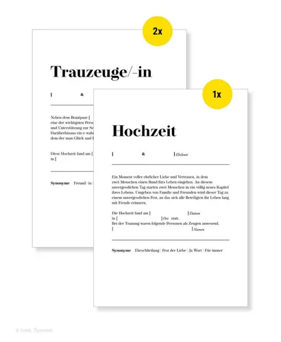 Frank Paperman Hochzeitskarte Urkunde Eheschließung, Urkunde Trauzeuge, Definition Design, orginelle Hochzeitsgeschenke, Vordruck im DIN-A4-Format, Standesamt