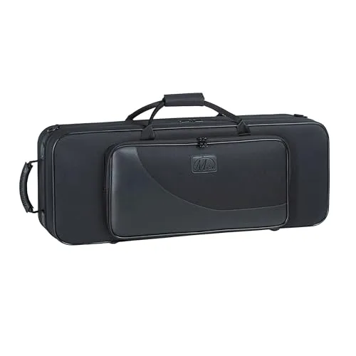 Robuster Leichtkoffer für Tenorsaxophone, gut gepolstert, wasserabweisend, große Außentasche für Noten und Zubehör, Rucksackgurte, ideal für Musiker