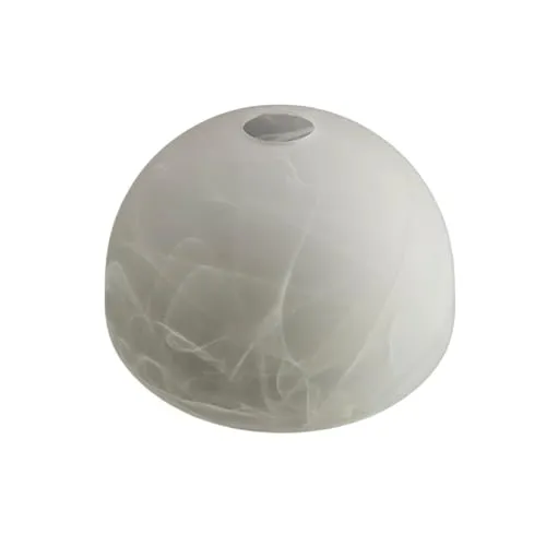 Lampenschirm Glas Ersatzglas rund Ø 25cm für Hängelampe E27 – Brava II Glasschirm Ersatzschirm für Pendelleuchte, Deckenlampe & LED Leuchte – Lampenglas Vintage/Modern Ersatz