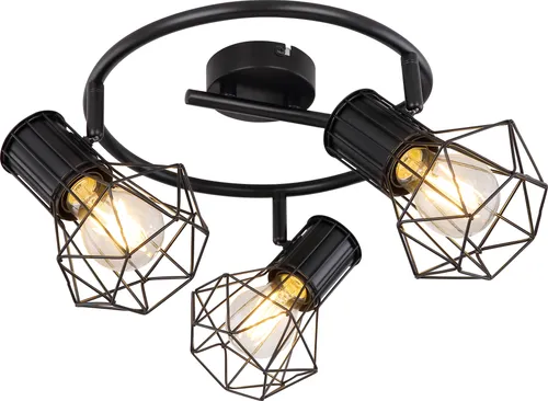 GLOBO 54017-3 Deckenleuchte - Moderne Deckenlampe für jeden Raum, mit 3 verstellbaren Lichtern für optimale Beleuchtung und stilvolles Ambiente.