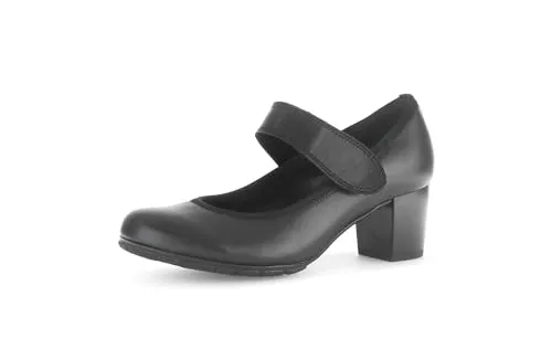 Gabor Damen Riemchen Pumps - Elegante Absatzschuhe für besondere Anlässe - Damen-Pumps aus Glattleder mit komfortablem Klettverschluss und 5.5 cm Blockabsatz, ideal für festliche Gelegenheiten wie das Oktoberfest.