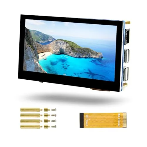 LUCKFOX 4.3 inch Capacitive Touch Screen, 60Hz LCD Screen, 800 x 480 Pixels, for Raspberry Pi, 160° Wide-Angle Low-Power IPS Screen, with MIPI DSI Interface