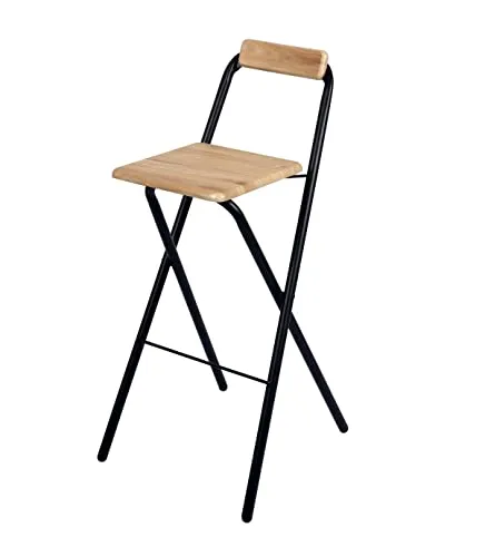 Urban Living Barhocker in Braun mit Rückenlehne