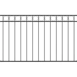 vidaXL Gartenzaun Grau Stahl