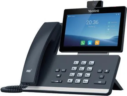 Yealink T58W - VoIP-Telefon mit Rufnummernanzeige, 10 Parteien Anruffunktion und integrierter Yealink CAM50 Kamera