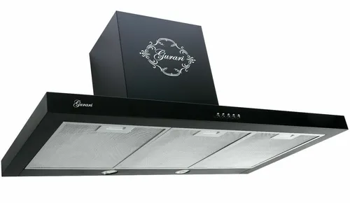 Gurari GCH 461 BL 7 Dunstabzugshaube 70 cm 1000m³/h Wandhaube Schwarz 3 Stufen