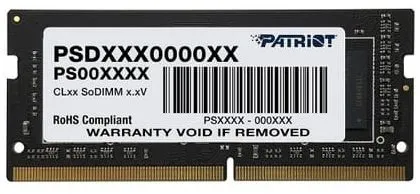 Patriot Signature Series DDR4 16GB SODIMM - Arbeitsspeicher mit 3200MHz Geschwindigkeit für flüssiges Multitasking und verbesserte Leistung in Laptops.