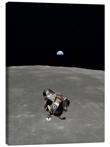 Posterlounge Wandbild Apollo 11, Mondoberfläche, NASA, erhältlich als Poster, Leinwandbild, Wandsticker oder Acrylglasbild