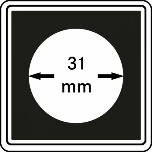 LINDNER 2240031 Münzkapseln CARREE 31 mm Für 1 Oz Maple Leaf Gold 3 Reichsmark 1