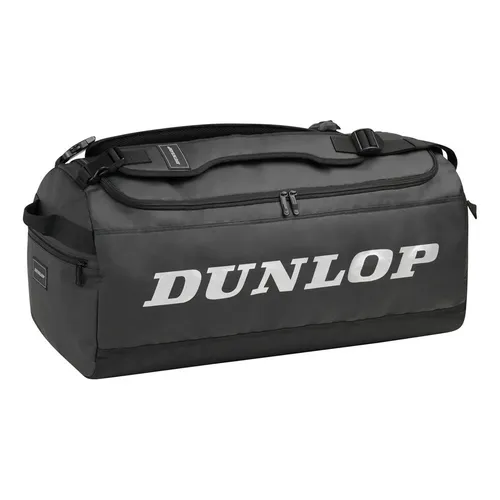 Dunlop Sporttasche D TAC PRO HOLDALL BLACK - Tennisschläger Tasche mit bis zu 5 unterteilbaren Fächern, ergonomischem Schultergurtsystem und widerstandsfähigem TPU-Material für optimalen Tragekomfort und moderne Optik.