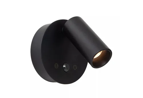 Licht-Erlebnisse Wandstrahler GEMIN, LED fest integriert, LED Aluminium Dimmer Bewegungsmelder 2700-4000 K warmweißes Licht