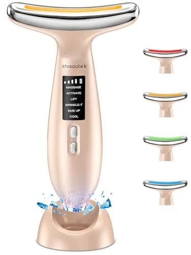 Gesichtsmassagegerät Face Gesicht Falten Gerät: Anti Gegen Falten Beauty Device 5℃ kalte und 45℃ Wärme