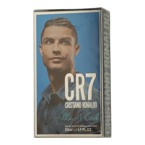 Cristiano Ronaldo CR7 Play It Cool Eau De Toilette 50 ml - Herrendüfte mit frischem, sportlichem Duft für selbstbewusste Männer, ideal für den Alltag oder besondere Anlässe.