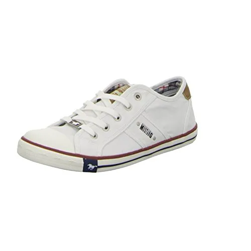 MUSTANG Unisex 5803-305 Sneaker, Weiß Weiss, 39 EU