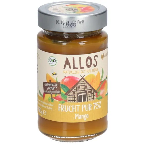 Allos Bio Frucht Pur 75 % Mango von Allos