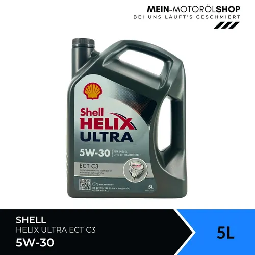 Shell Helix Ultra ECT C3 5W-30 Mercedes BMW Longlife Opel Dexos 5 Liter