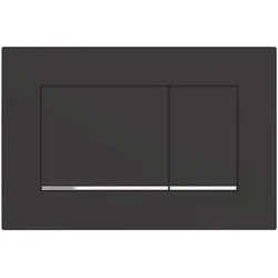 Geberit Sigma 30 Betätigungsplatte 115883KM1 - Sanitärinstallation mit eleganter schwarz-hochglanz-verchromter Oberfläche, ideal für Geberit Sigma UP-Spülkästen – modernes Design trifft Funktionalität.