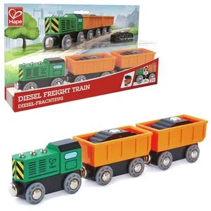 Hape Spielzeugeisenbahn E3718 Diesel-Frachtzug von Hape