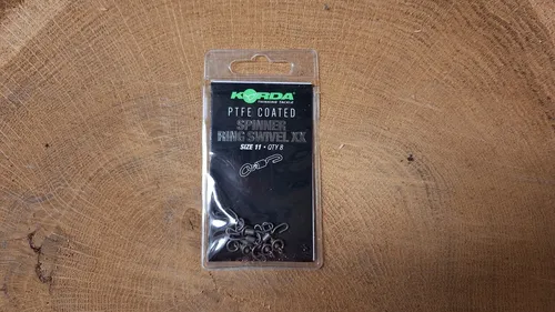Korda PTFE Coated Spinner Ring Swivel XX Size 11 KMW013 Wirbel Karpfenwirbel