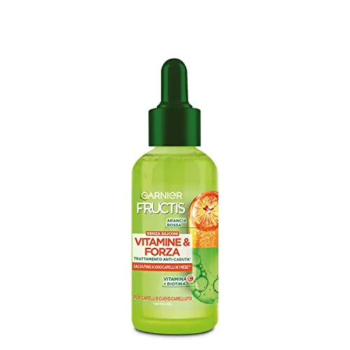 Garnier Fructis Vitamine & Kraft, stärkende Behandlung gegen Haarausfall, für brüchiges und brüchiges Haar, für 10 mal stärkeres Haar, 125 ml