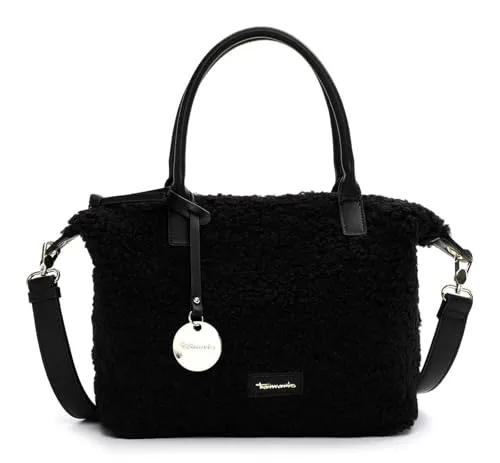 Tamaris Umhängetasche TAS Guste SC Handbag - Modische Umhängetasche von Tamaris in flauschigem Material, mit geräumigem Hauptfach und abnehmbarem, verstellbarem Schulterriemen. Ideal für stilbewusste Organisation im Alltag.