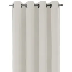 Beautex Verdunkelungsvorhang Verdunkelungsgardine Ösen Vorhang blickdicht abdunkelnd (1 St), Ösen, verdunkelnd beige 140 cm x 175 cm