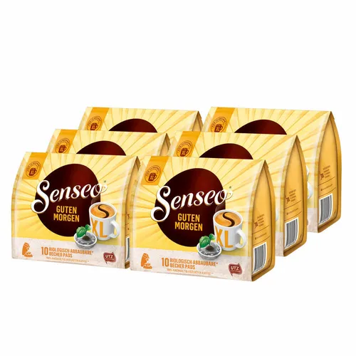 SENSEO KAFFEEPADS Guten Morgen XL, Stark & Intensiv, 6er Pack, á 125 g