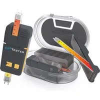 WATER-I.D. Poolpflege FlexiTester Basis-Set - Erweiterbares Pooltester-Set zur einfachen Messung von Chlor und pH-Werten, inklusive 3 Farb-Stäben und 20 Testtabletten für präzise Wasseranalyse.