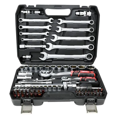 Werkzeugset Steckschlüssel 1/2'' Ratsche Ring Maulschlüssel Nuß Bits 014893