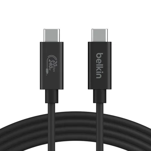 Belkin USB-C Kabel 24 pin (M) zu 24 pin (M) - USB-Kabel & Adapter, hochwertige Übertragungsgeschwindigkeit und langlebiges Design für optimale Leistung.