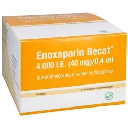 Produktbild ENOXAPARIN Becat 4.000 I.E. 40mg/0,4ml ILO FS+Si.S 20 St