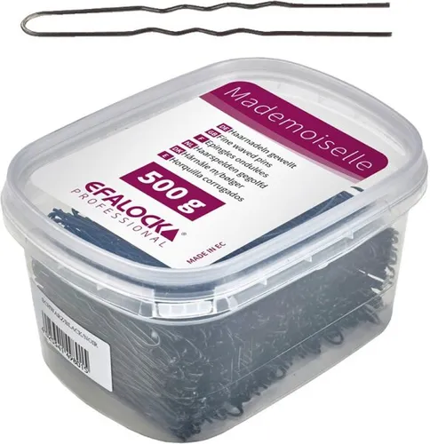 Efalock Haarnadel Mademoiselle gewellt 65 mm in braun von EFALOCK