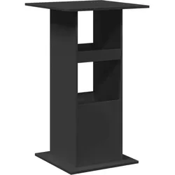 vidaXL Bartisch mit Ablagen Schwarz 60x60x102 cm von vidaXL
