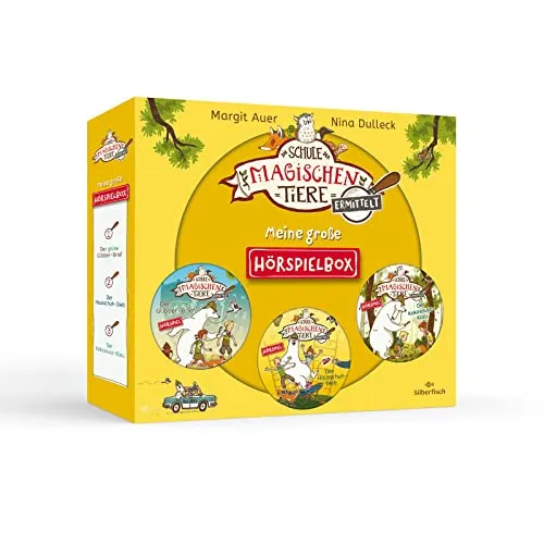 Die Schule der magischen Tiere ermittelt - Hörspiele: Meine große Hörspielbox: »Der grüne Glibber-Brief«, »Der Hausschuh-Dieb«, »Der Kokosnuss-Klau«: 3 CDs