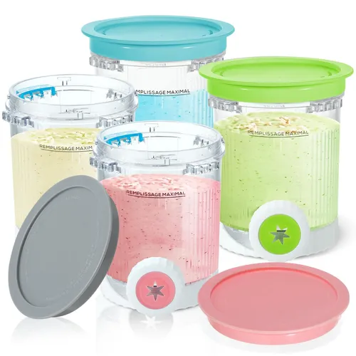 Stück Behälter für Ninja Swirl by CREAMi Softeis- Eismaschine, Swirl Pints... 4