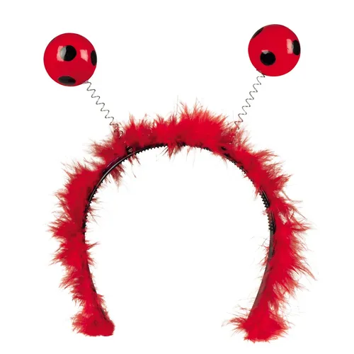 Niedlicher Marienkäfer-Haarreif für Damen Rot Schwarz Mottoparty Karneval
