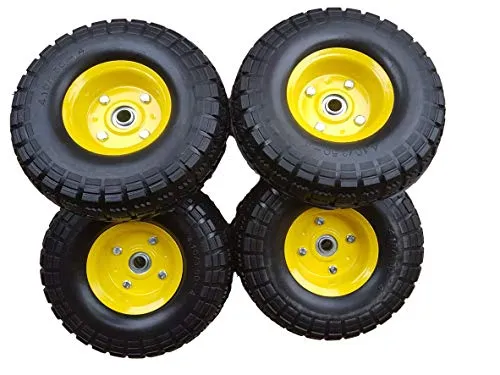 FROSAL Sackkarrenrad PU Bollerwagen Ø 260 mm - Ersatzrad für Bollerwagen und Sackkarren, pannensicher und langlebig mit max. Belastbarkeit von 136 kg, ideal für Transportwagen. Kugellager und Stahlfelge sorgen für hohe Stabilität.