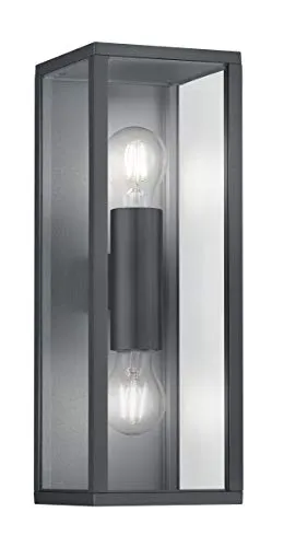 Trio Leuchten Außen Wandleuchte Garonne 201860242 in grau von TRIO Leuchten