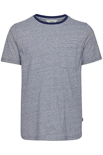 !Solid SDAnton Herren T-Shirt Kurzarm mit Rundhalsausschnitt Regular-Fit, Größe:L, Farbe:Ocean Cavern (193937)